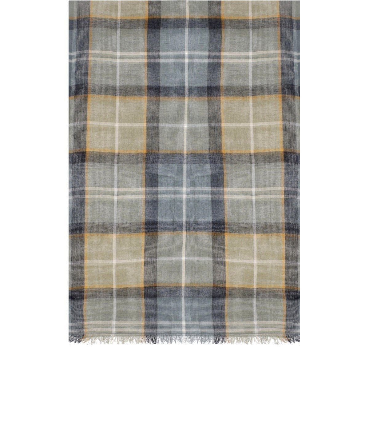 BARBOUR WELTON GROEN EN BLAUW SJAAL