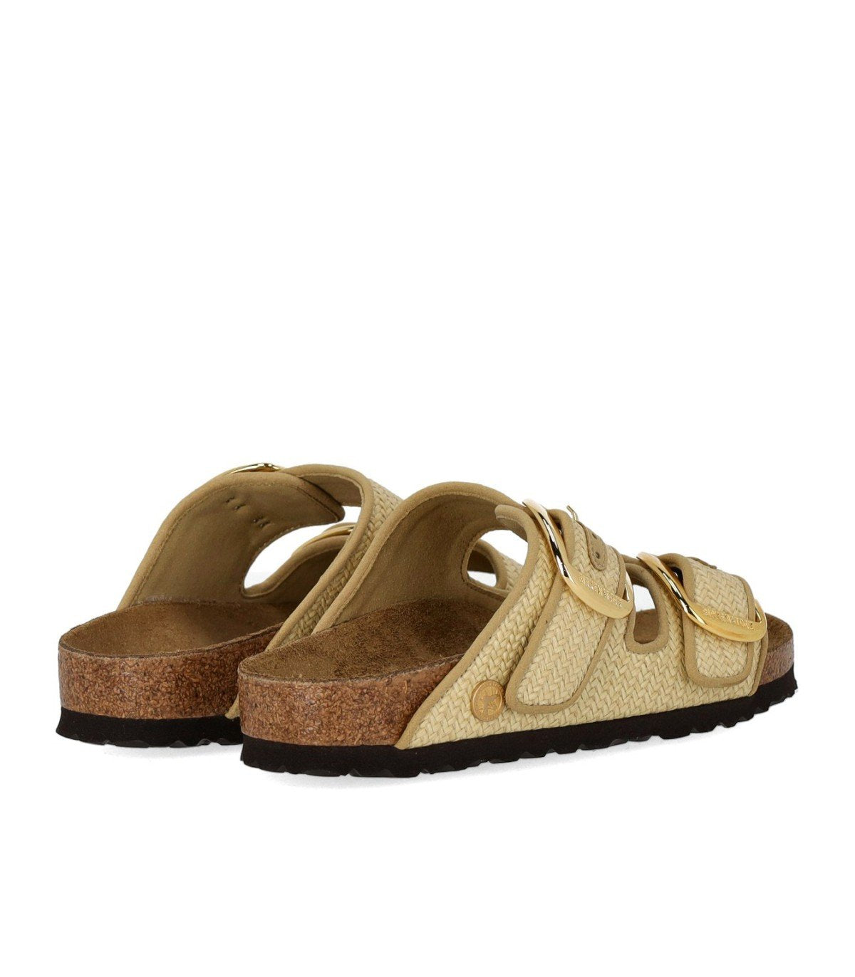 BIRKENSTOCK ARIZONA RAFFIA BIG BUCKLE NATURAL SANDAL