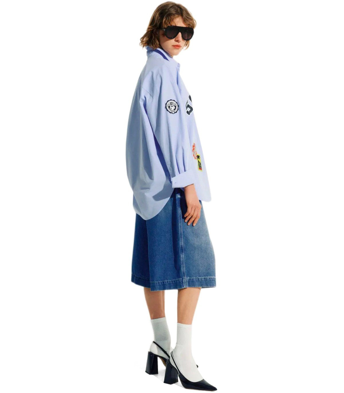 ESSENTIEL ANTWERP JIRMUDA BLUE BERMUDA SHORTS