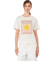 MAX MARA WEEKEND PANTERA ECRU T-SHIRT