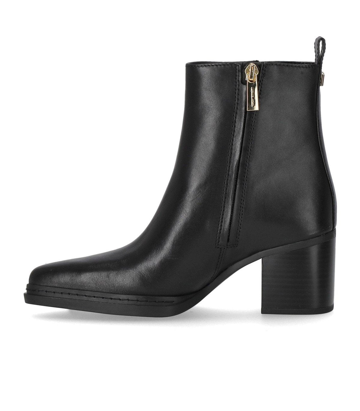 MICHAEL KORS LEX BLACK HEELED ANKLE BOOT