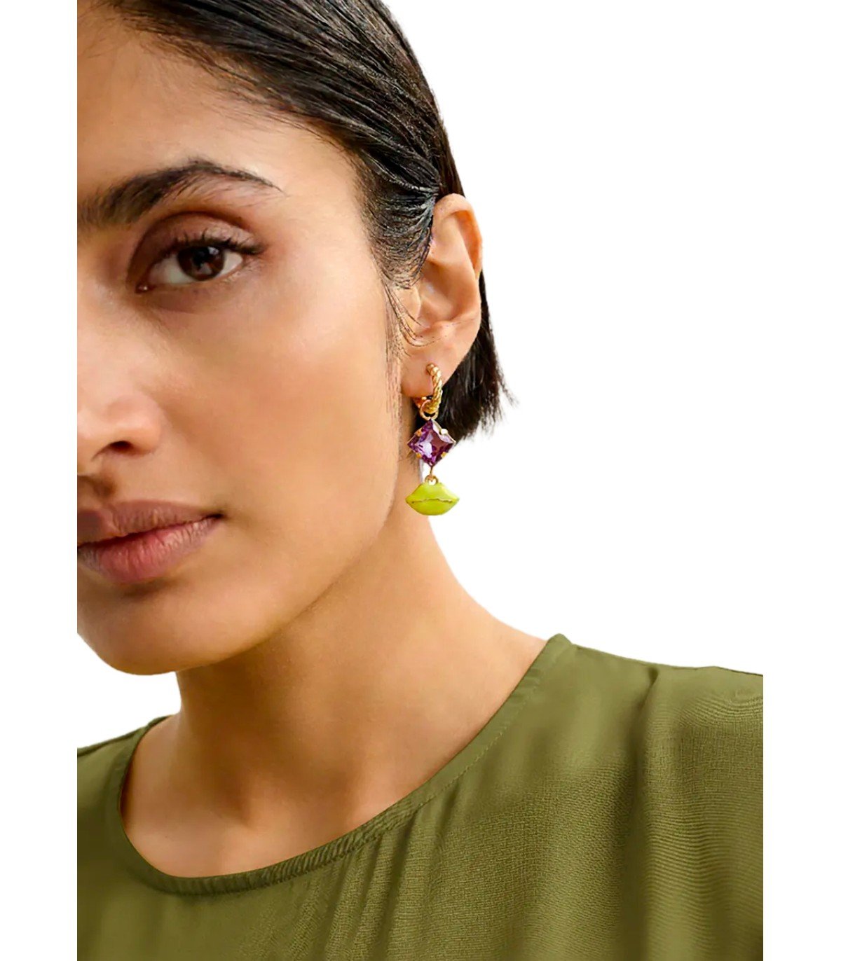 ESSENTIEL ANTWERP JHOLY GOLD EARRINGS