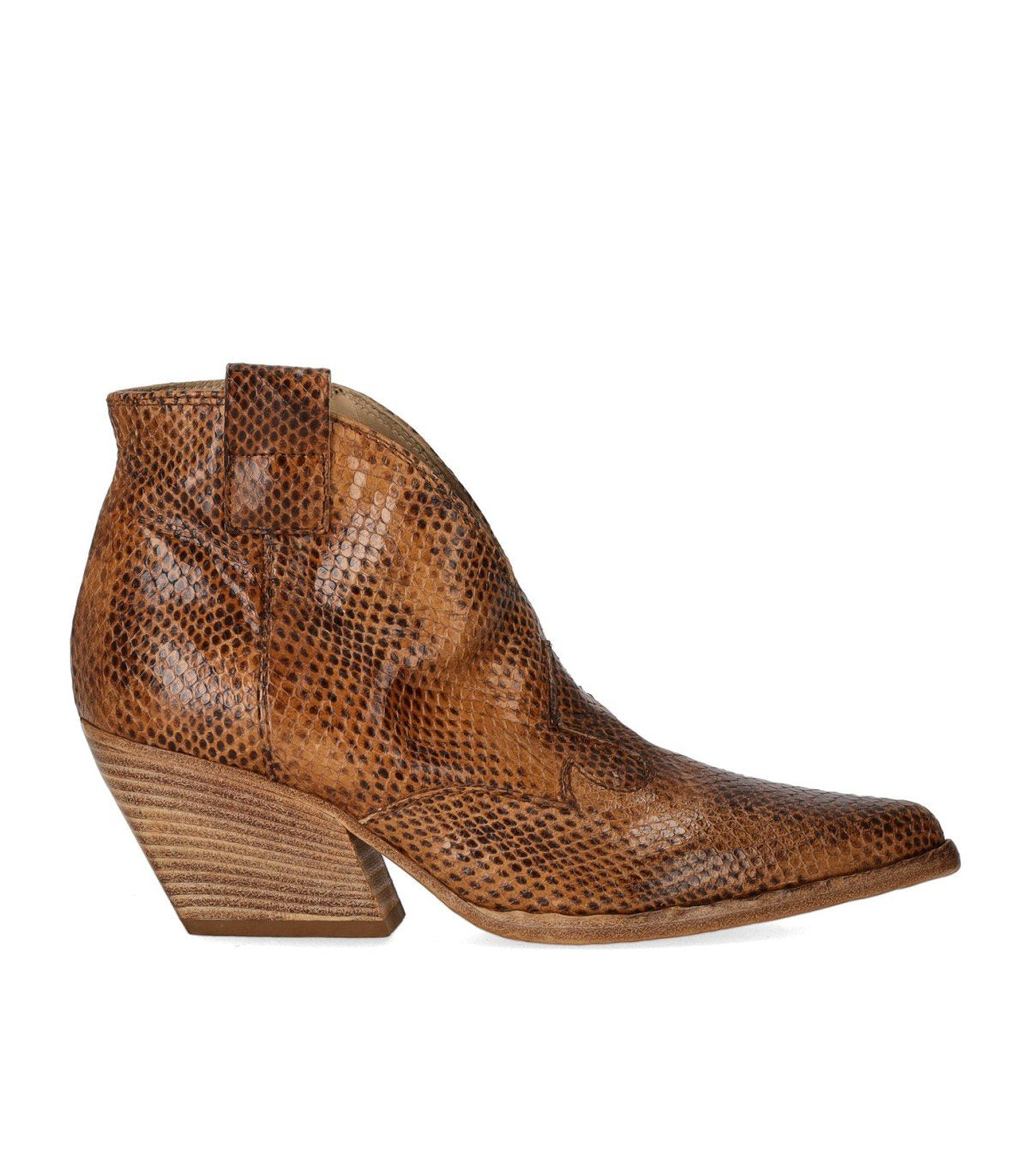 ELENA IACHI TOBACCO TEXAN ANKLE BOOT