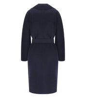 MAX MARA WEEKEND CIVADA BLAUER MANTEL MIT GÜRTEL