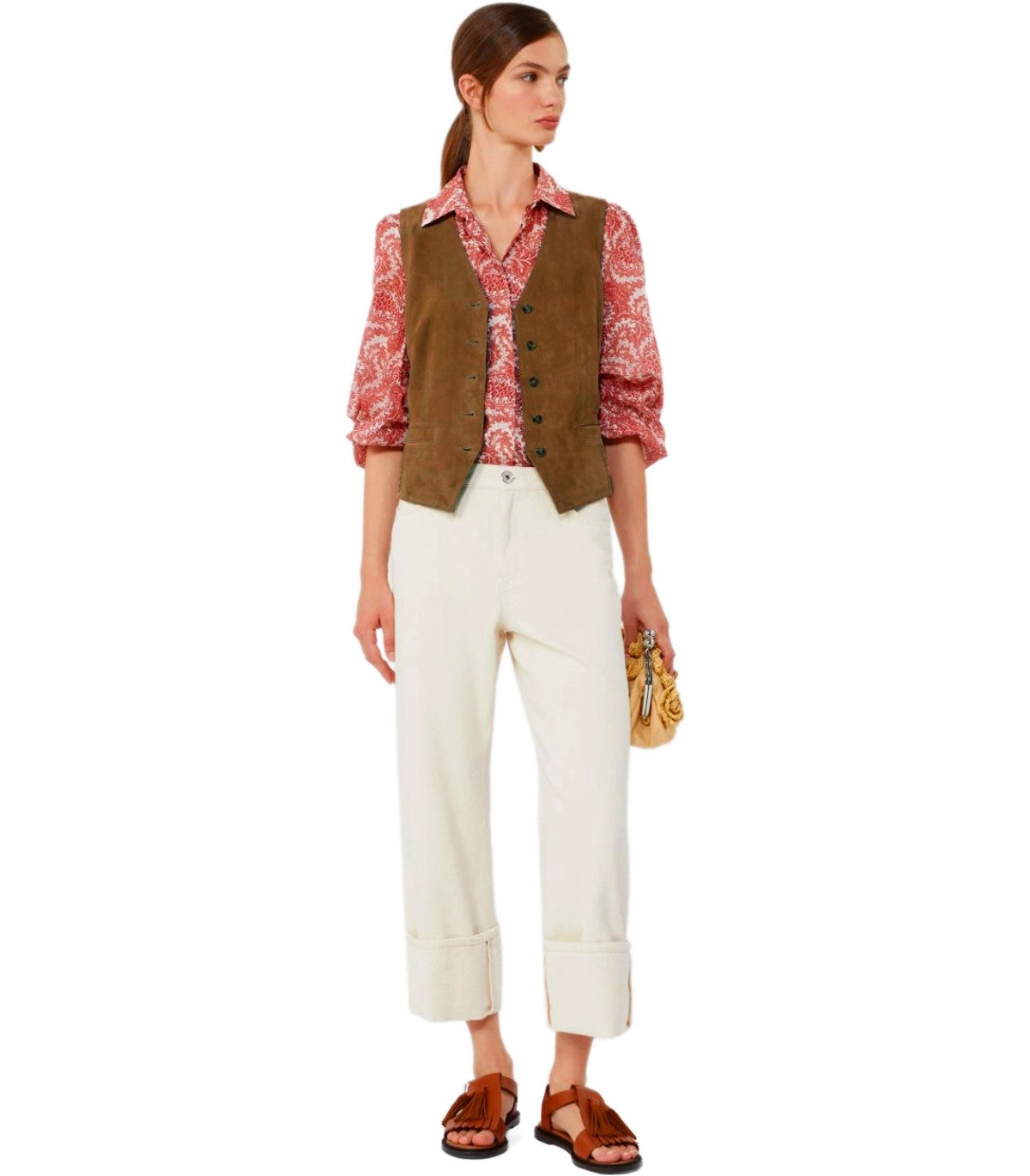 MAX MARA WEEKEND VETUSTA BROWN VEST