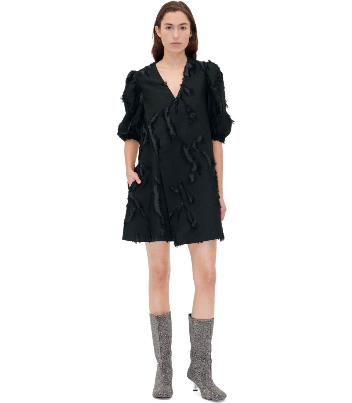 STINE GOYA BLACK MINI DRESS