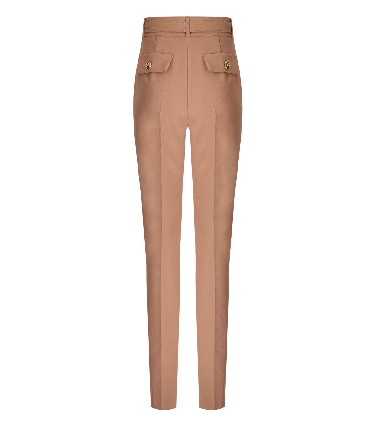 ELISABETTA FRANCHI NUDE PANTS WITH BELT