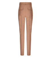 ELISABETTA FRANCHI NUDE PANTS WITH BELT