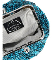 MAX MARA WEEKEND PASTICCINO ESCHIMO SMALL LIGHT BLUE CLUTCH