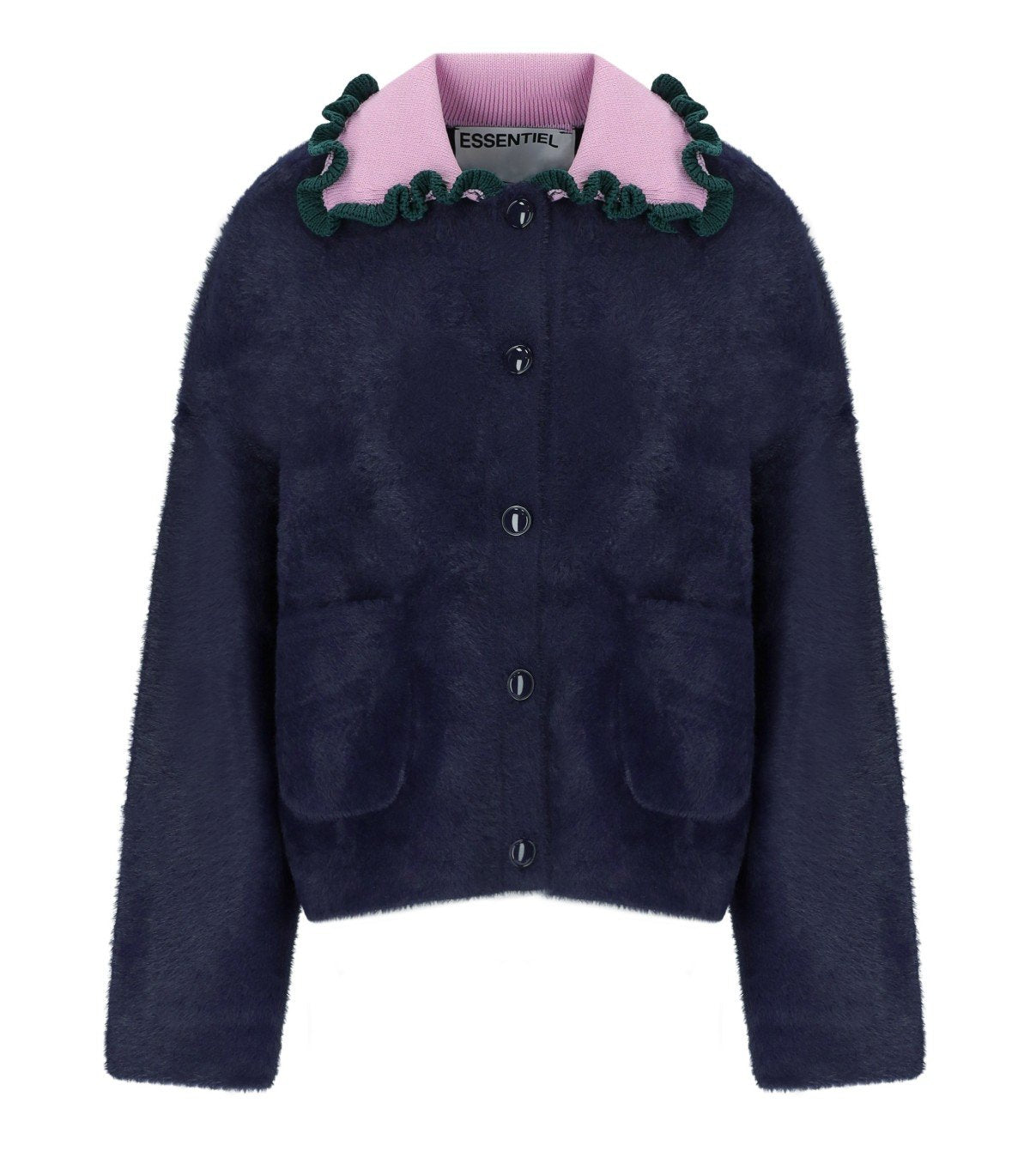 ESSENTIEL JARDENER BLUE CARDIGAN