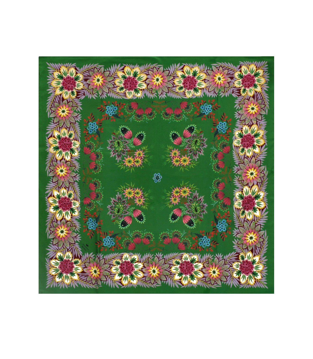 MAX MARA WEEKEND ONESTO GREEN FOULARD SCARF