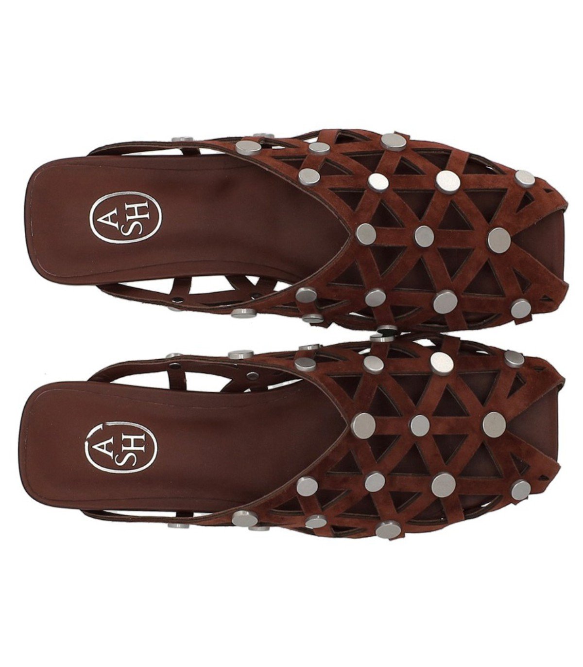 ASH BONE BURGUNDY FLAT MULE