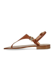 PAOLO FERRARA BROWN THONG SANDAL