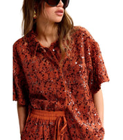 ESSENTIEL ANTWERP JOKS RUST SHIRT