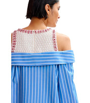 ESSENTIEL ANTWERP JORI LIGHT BLUE SHIRT DRESS