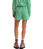 ESSENTIEL ANTWERP JEEUW GREEN SHORTS
