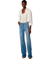 ELISABETTA FRANCHI LIGHT BLUE PALAZZO JEANS