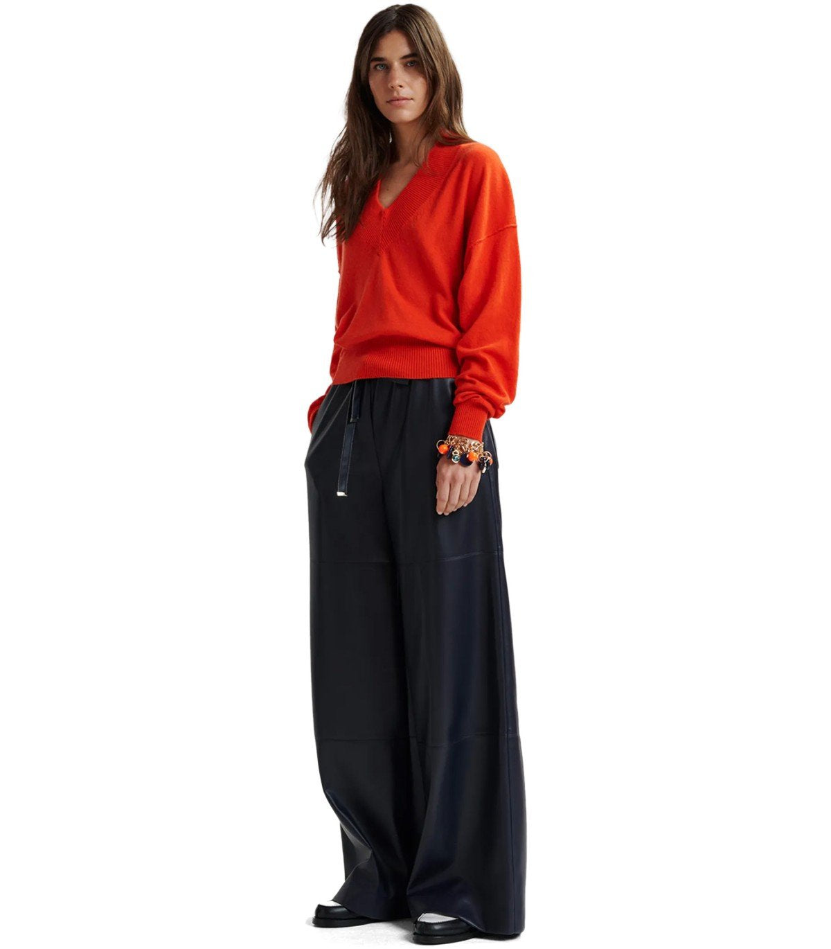 ESSENTIEL ANTWERP GECKO ORANGE PULLOVER