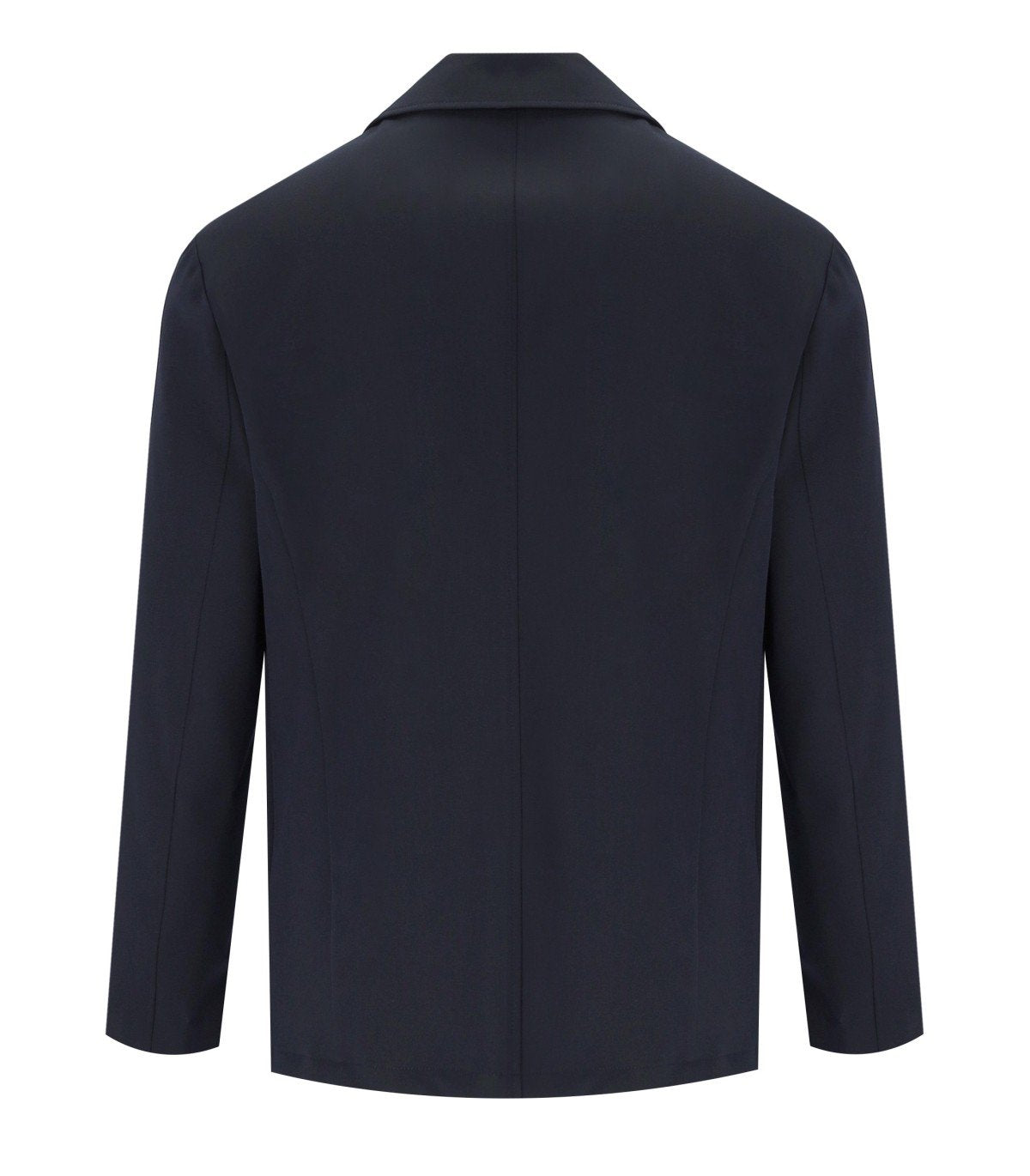 EMPORIO ARMANI NAVY BLUE SINGLE-BREASTED JACKET