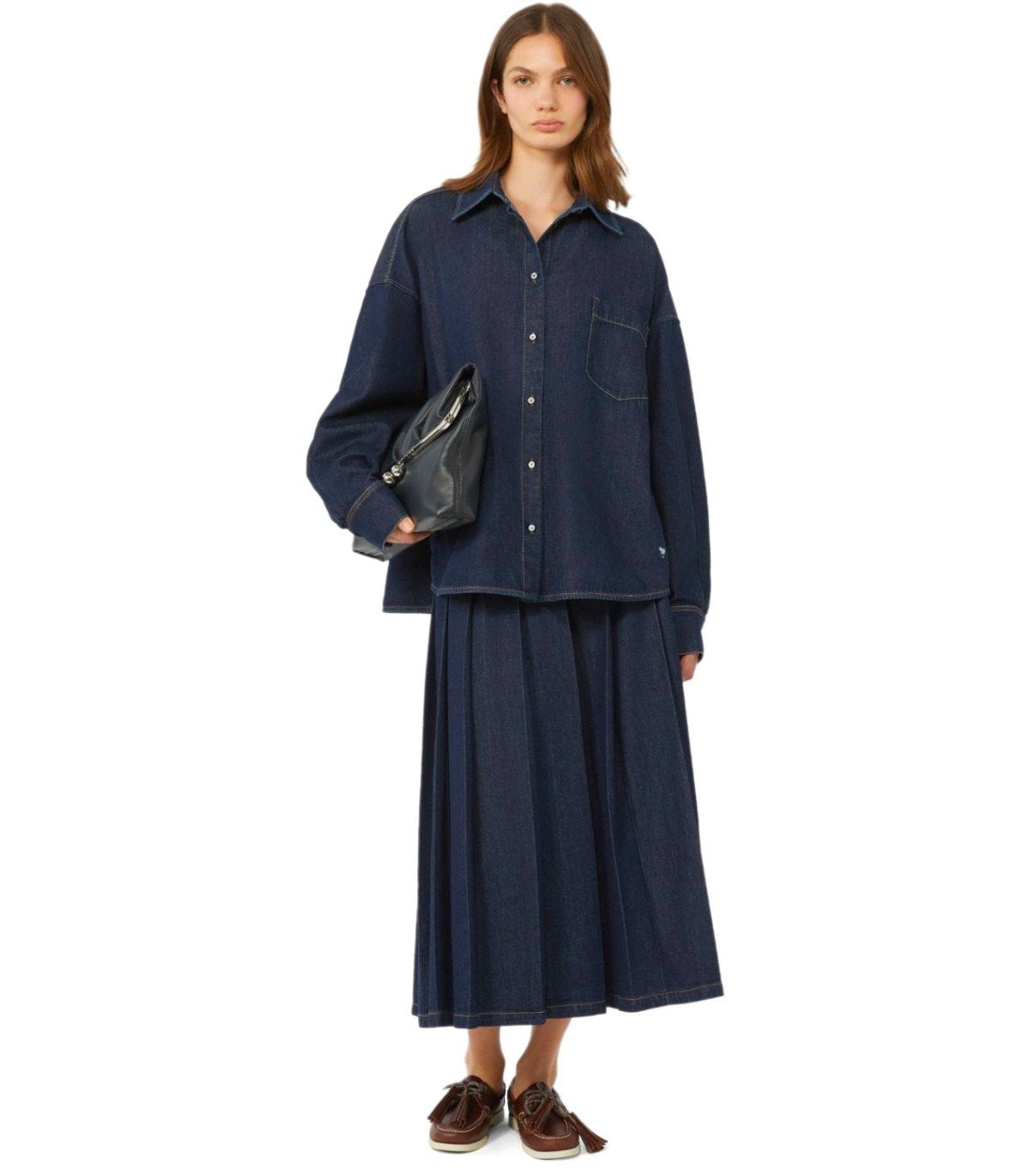 MAX MARA WEEKEND FOGGIA DARK BLUE SHIRT