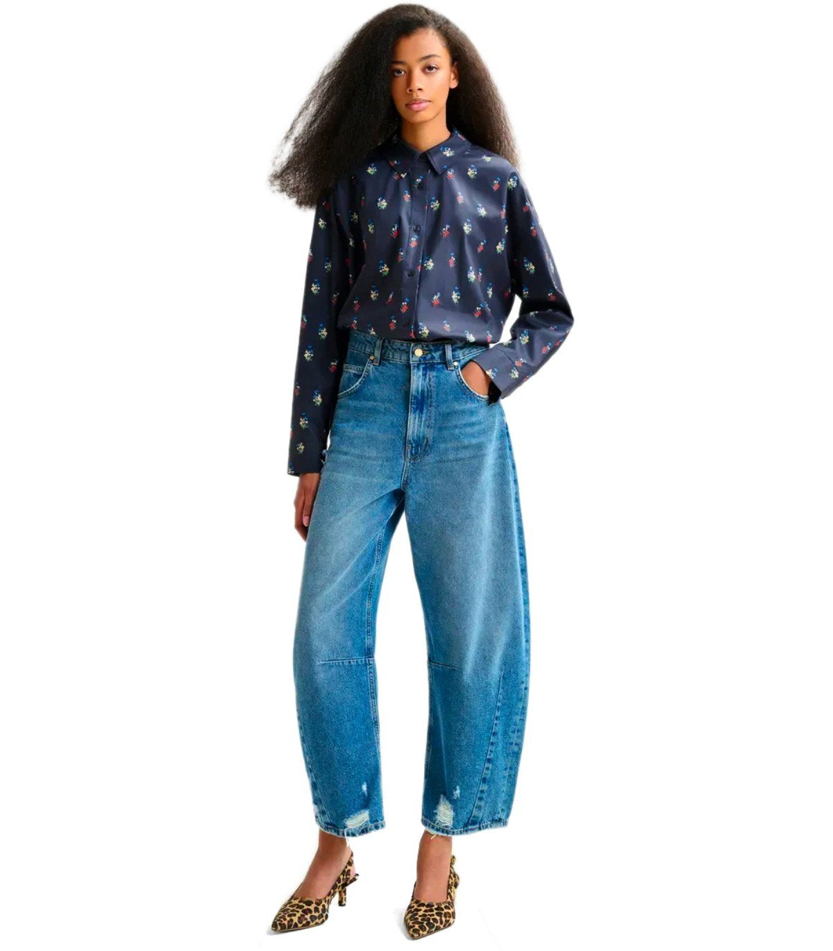 ESSENTIEL ANTWERP ILILLY BLAUW OVERHEMD