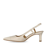 MICHAEL KORS ALORA LIGHT CREAM SLINGBACK PUMP