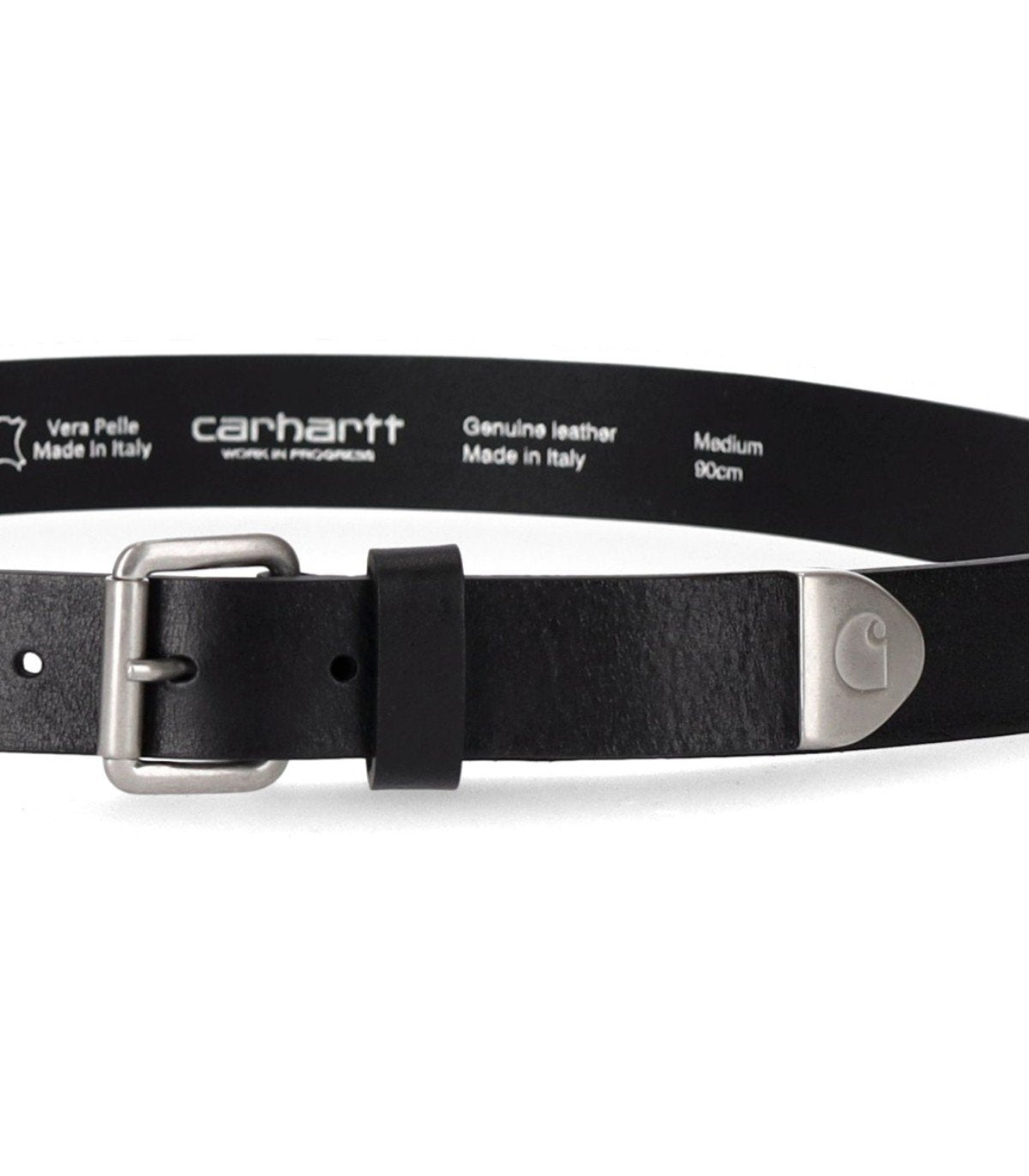 CINTURA JUKE NERA GUN METAL CARHARTT WIP