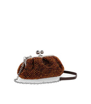 MAX MARA WEEKEND PASTICCINO ESCHIMO SMALL BROWN CLUTCH