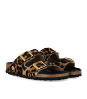 CIABATTA ARIZONA FUR HEX LEOPARDATE NATURAL BIRKENSTOCK
