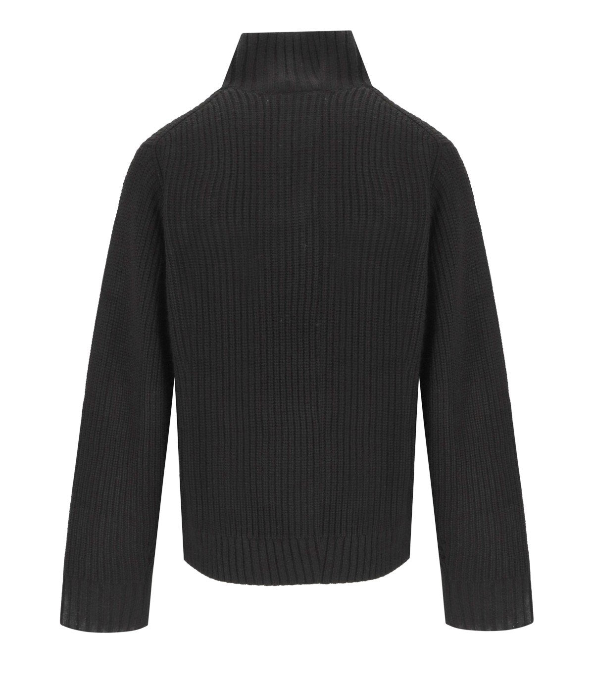 CARHARTT WIP DETROIT HALF ZIP BLACK SWEATER