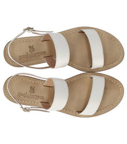 PAOLO FERRARA WHITE FLAT SANDAL