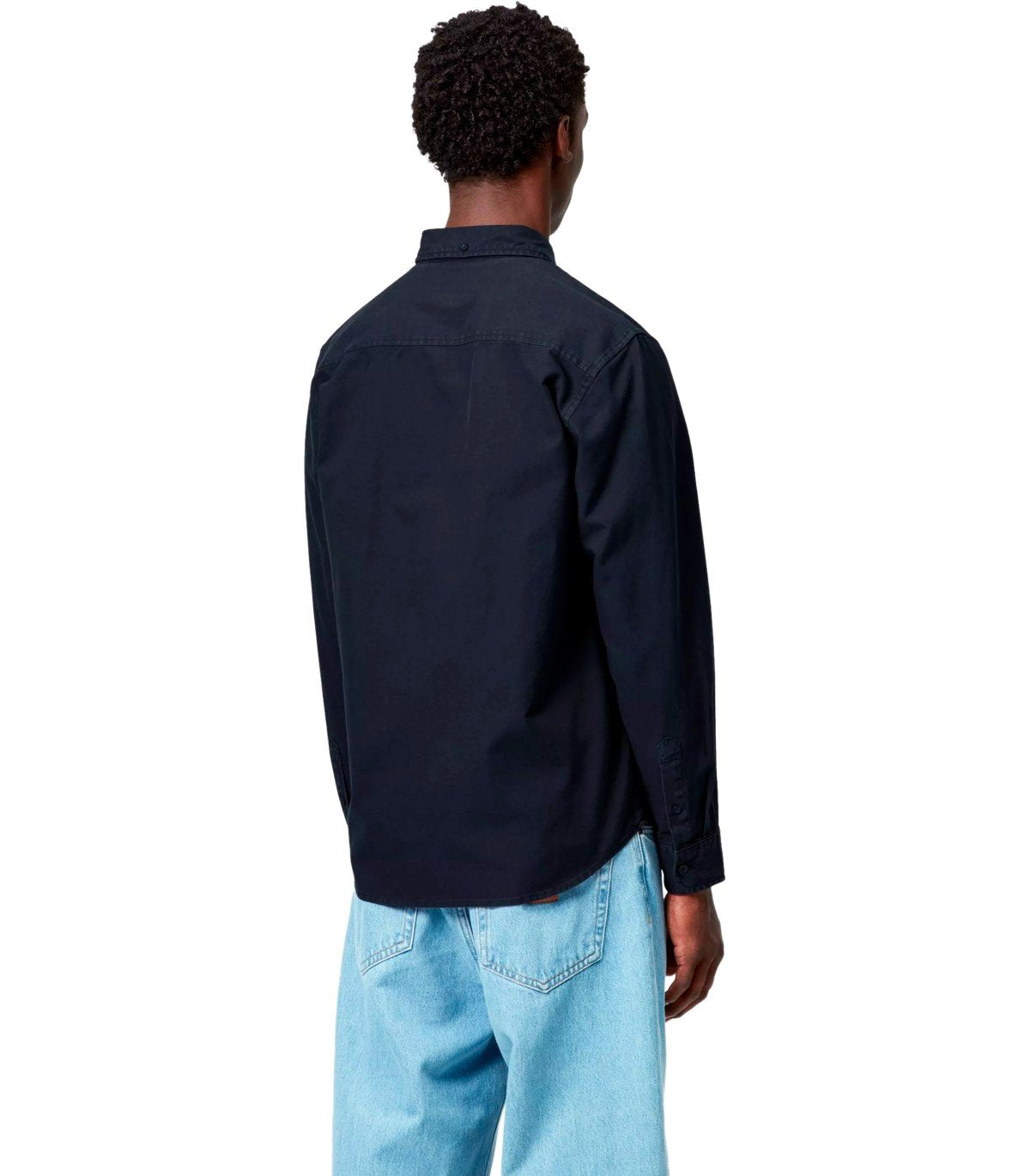CHEMISE L/S BOLTON BLEU FONCÉ CARHARTT WIP