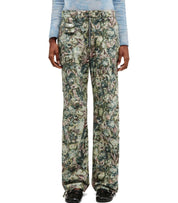 GANNI JADEITE TWILL PANTS
