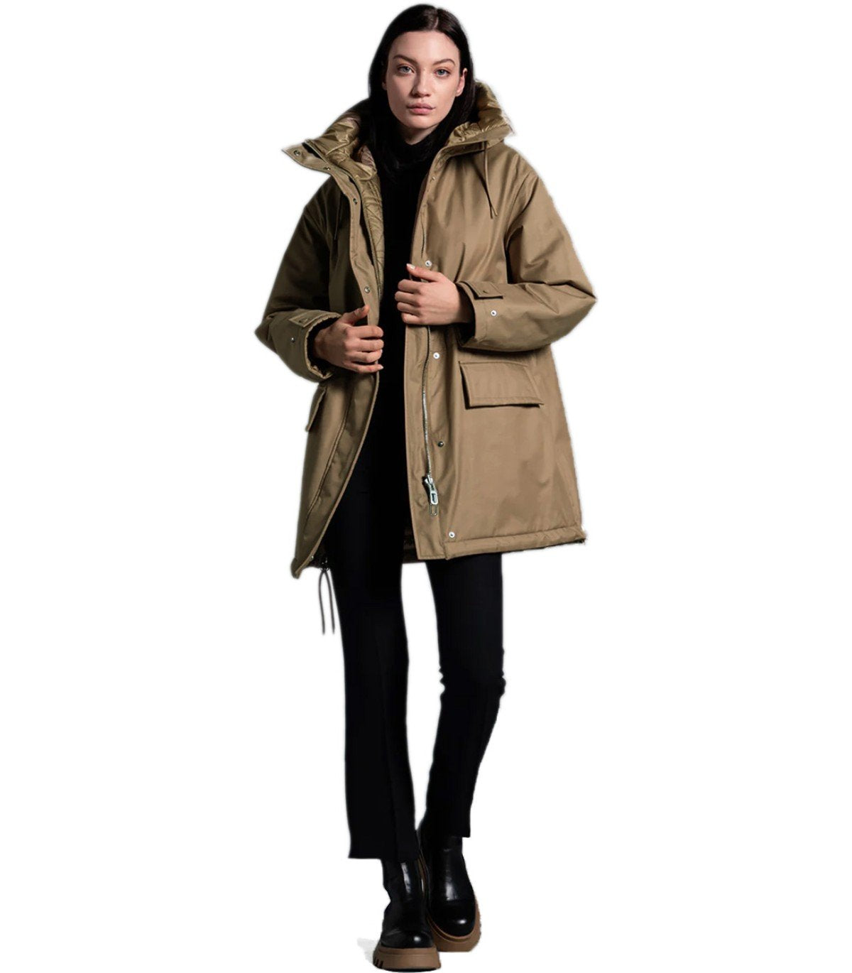 DUNO KAYA CAMEL REVERSIBLE PARKA