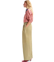 ESSENTIEL ANTWERP JAMMER BEIGE WIDE LEG HOSE