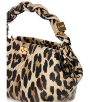 GANNI BOU MINI ANIMALIER HANDBAG
