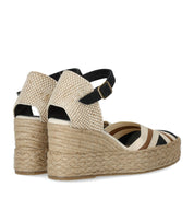 ESPADRILLE À SEMELLE COMPENSÉE SICILY NOIRE PALOMITAS