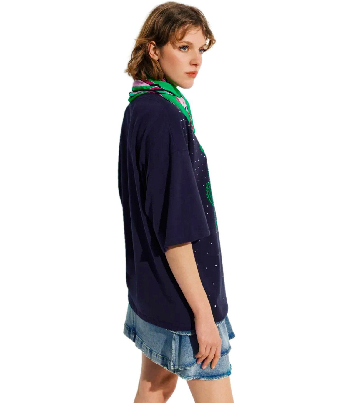 ESSENTIEL ANTWERP JUNKI MARINEBLAUE T-SHIRT