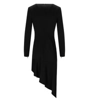 ABITO ASIMMETRICO CON COLLANA NERO ELISABETTA FRANCHI