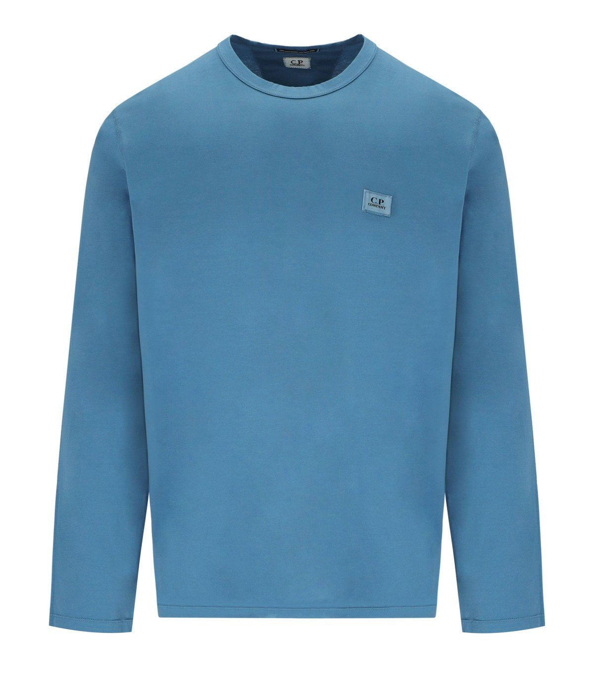 C.P. COMPANY AEGEAN BLUE LONG SLEEVED T-SHIRT