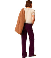 TWINSET CORDUROY PURPLE PANTS