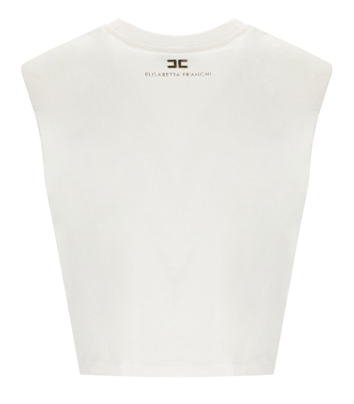 ELISABETTA FRANCHI WHITE KNOTTED TOP