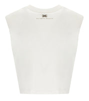 ELISABETTA FRANCHI WHITE KNOTTED TOP