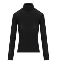 MAX MARA WEEKEND TESEO BLACK TURTLENECK PULLOVER - S
