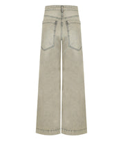 K.K. BEIGE WIDE LEG JEANS