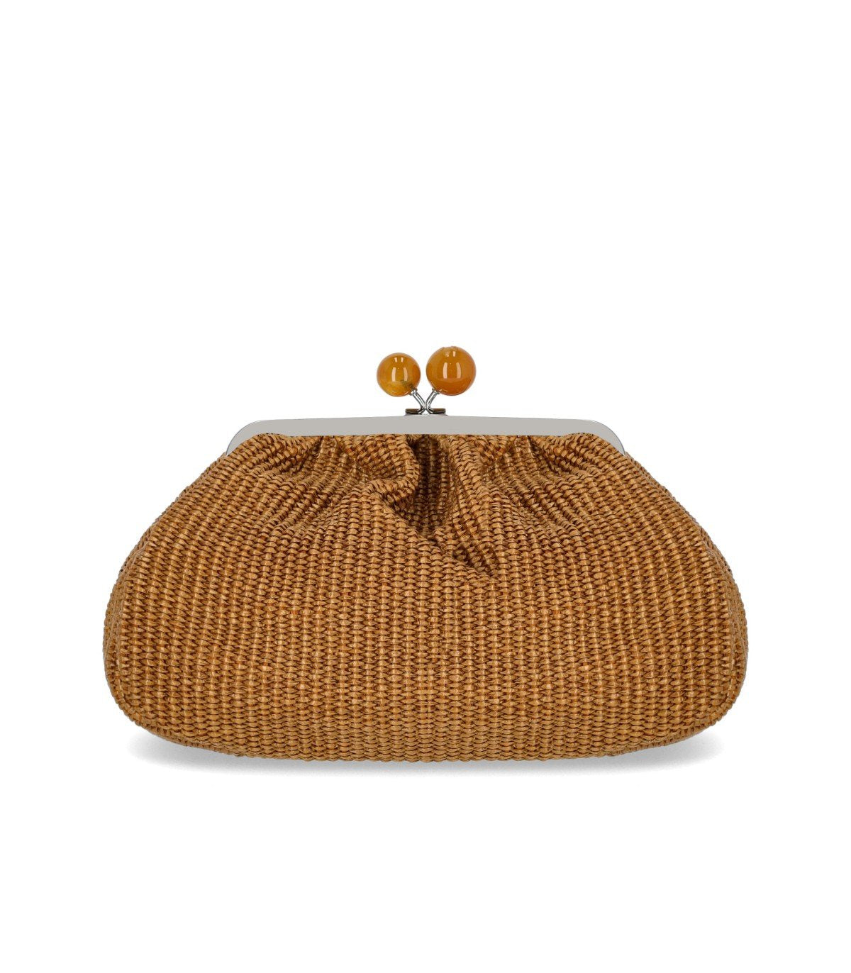 MAX MARA WEEKEND PASTICCINO FORTUNA MEDIUM BROWN CLUTCH