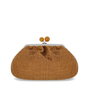 MAX MARA WEEKEND PASTICCINO FORTUNA MEDIUM BROWN CLUTCH