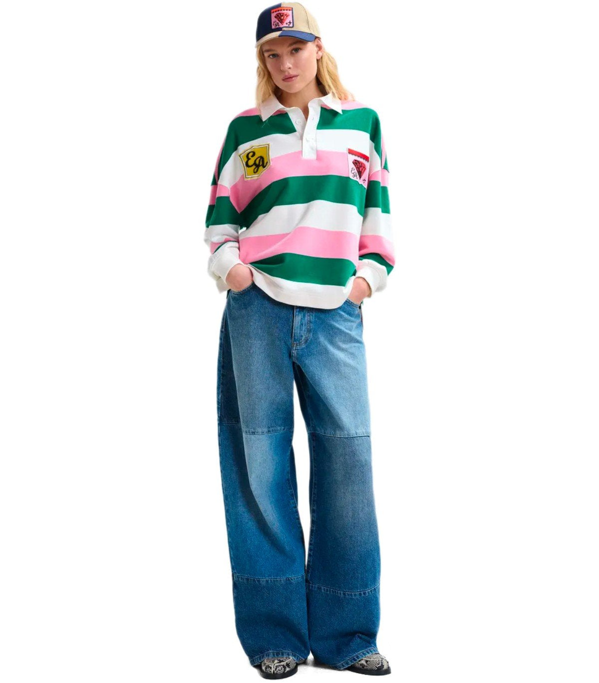 ESSENTIEL ANTWERP JOUEUR STRIPED POLOSHIRT