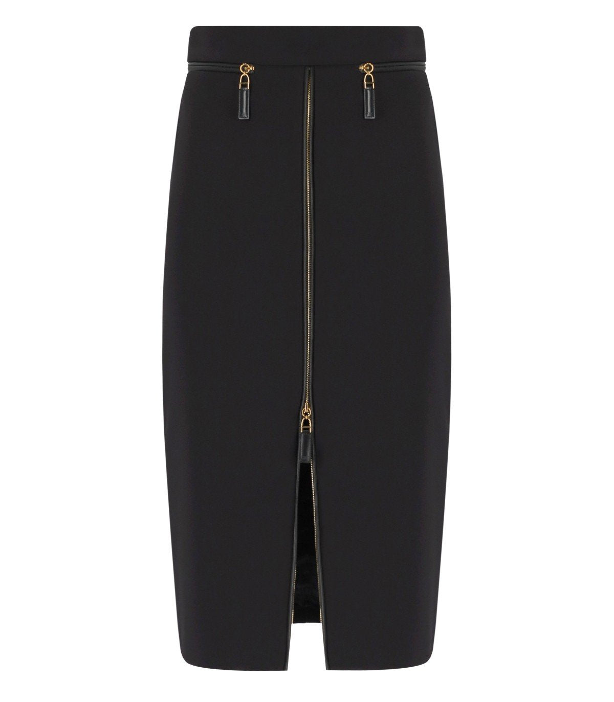 FALDA MIDI CON CREMALLERA NEGRA ELISABETTA FRANCHI