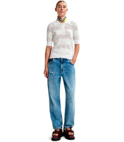 ESSENTIEL ANTWERP JARTS IVORY KNITTED POLOSHIRT